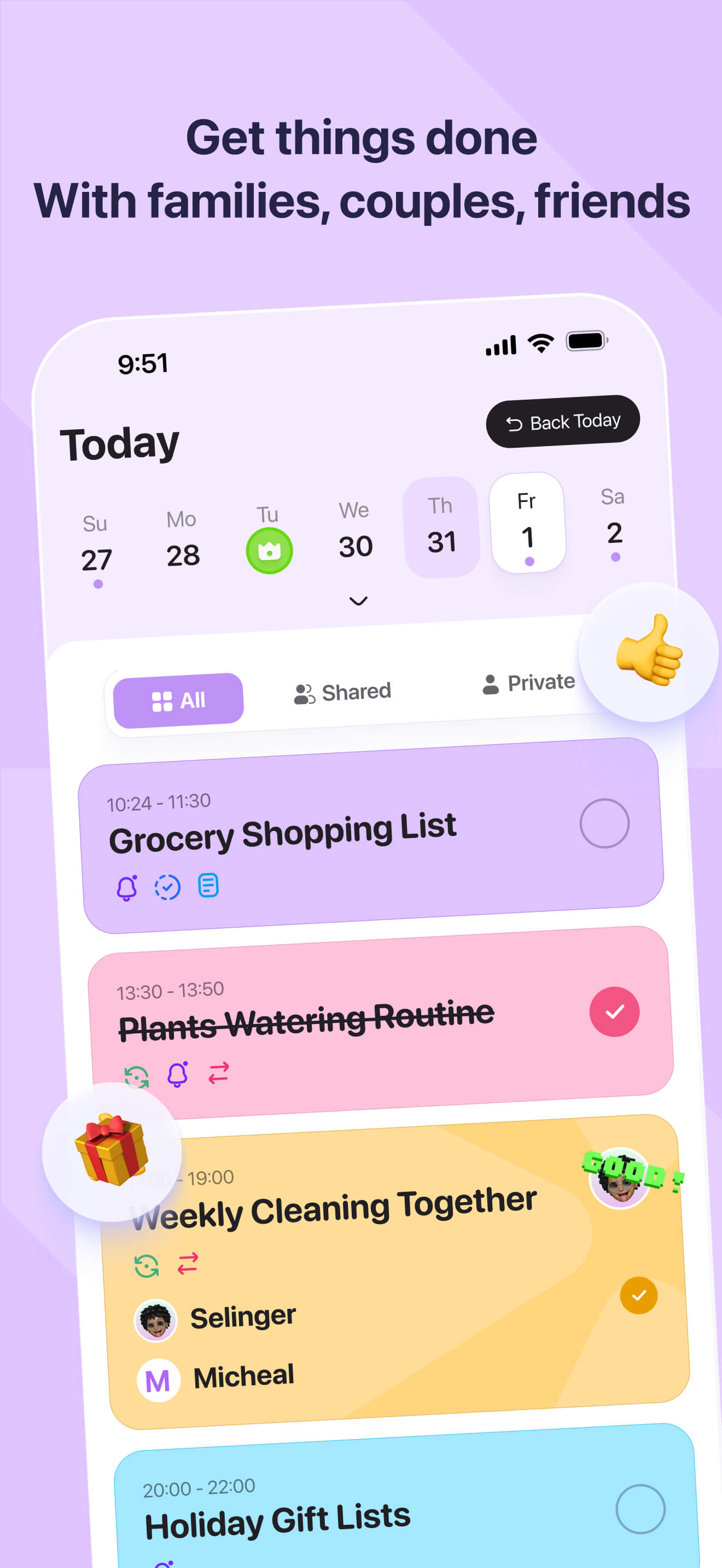 DuoDo's intuitive task management interface for ADHD users